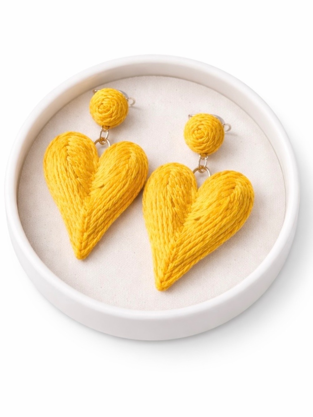 Handmade Heart-Shaped Earrings